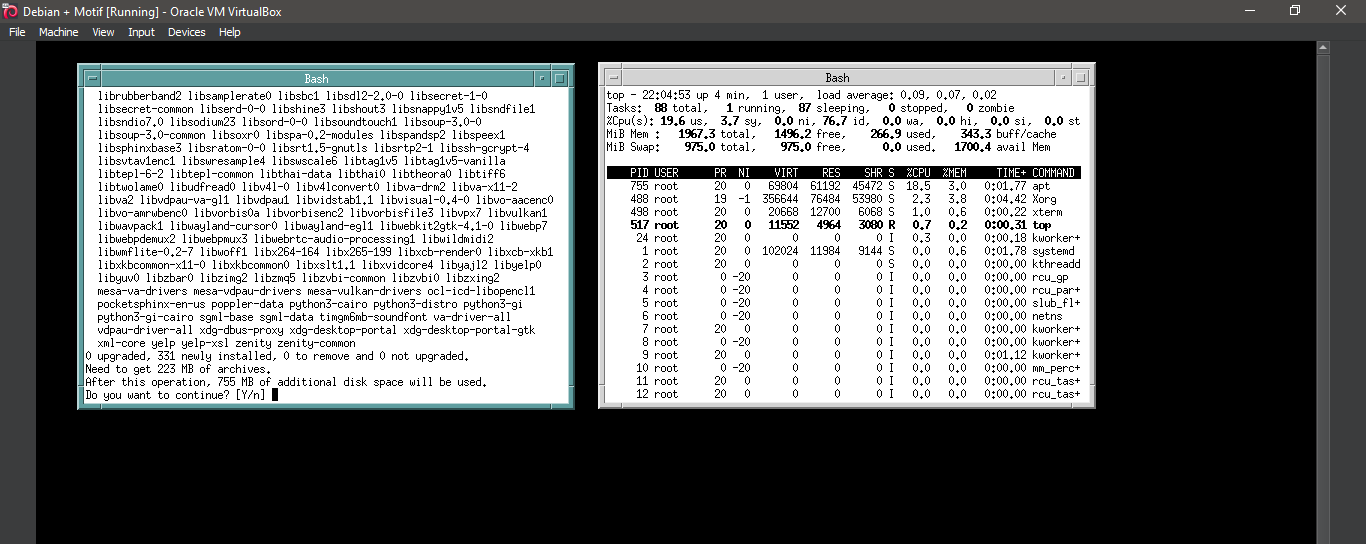 Running Motif Window Manager again